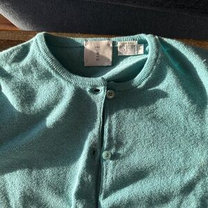 Majestic Aqua Knit Sweater. Size Small. Made in Italy. Amazing turquoise color.